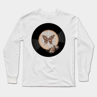 Vinyl - Butterlfy Flowers (Torn Book) Long Sleeve T-Shirt